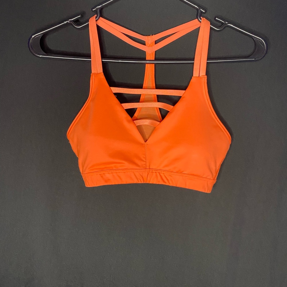 Victoria's Secret Orange Strappy Sports Bralette
